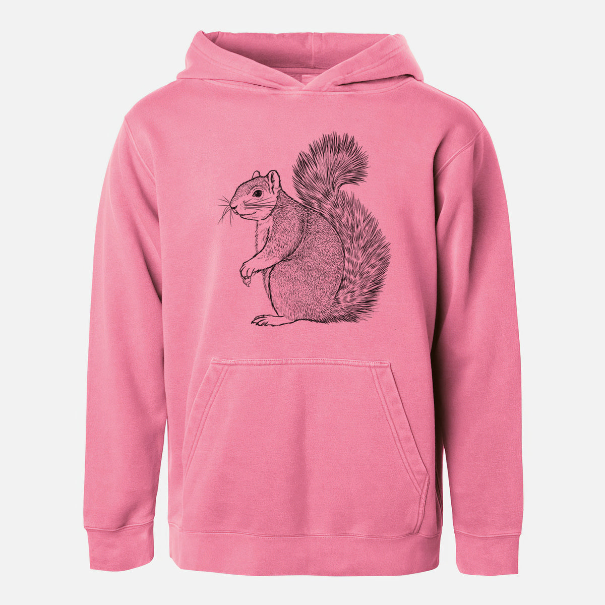 Eastern Fox Squirrel - Sciurus niger - Youth Pigment Dyed Hoodie