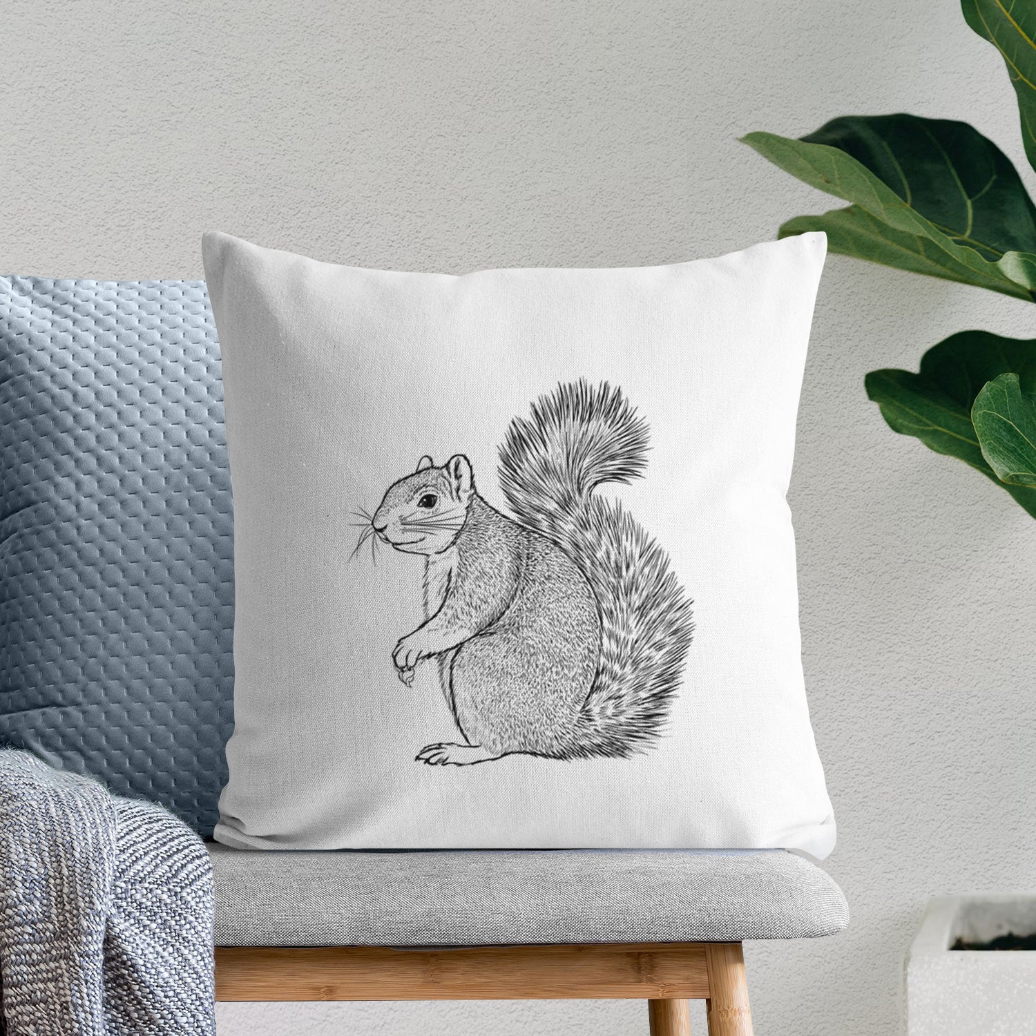 Eastern Fox Squirrel - Sciurus niger - Throw Pillow Cover