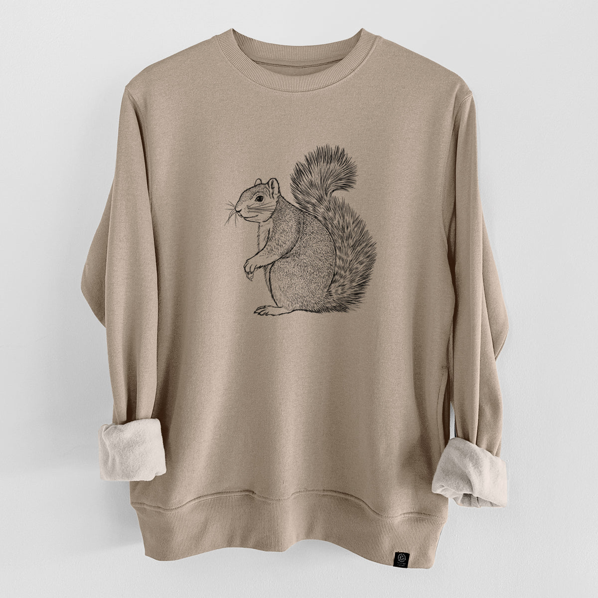 Eastern Fox Squirrel - Sciurus niger  - Unisex Reclaimed Crewneck Sweatshirt