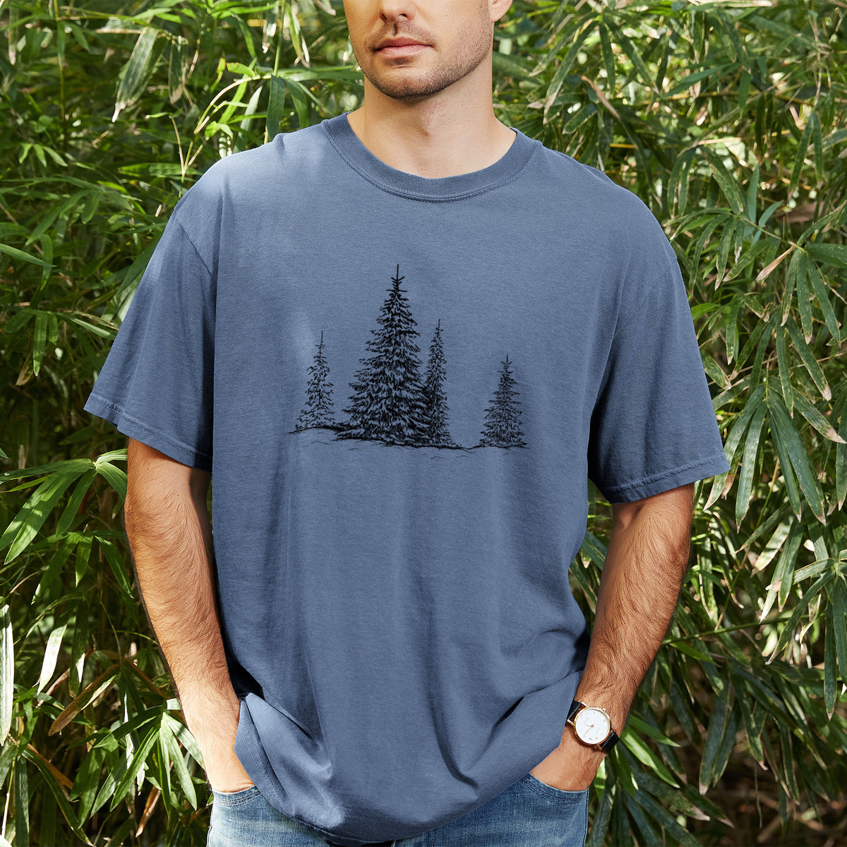 Frosted Evergreens - Unisex Comfort Colors Garment-Dyed Heavyweight T-shirt