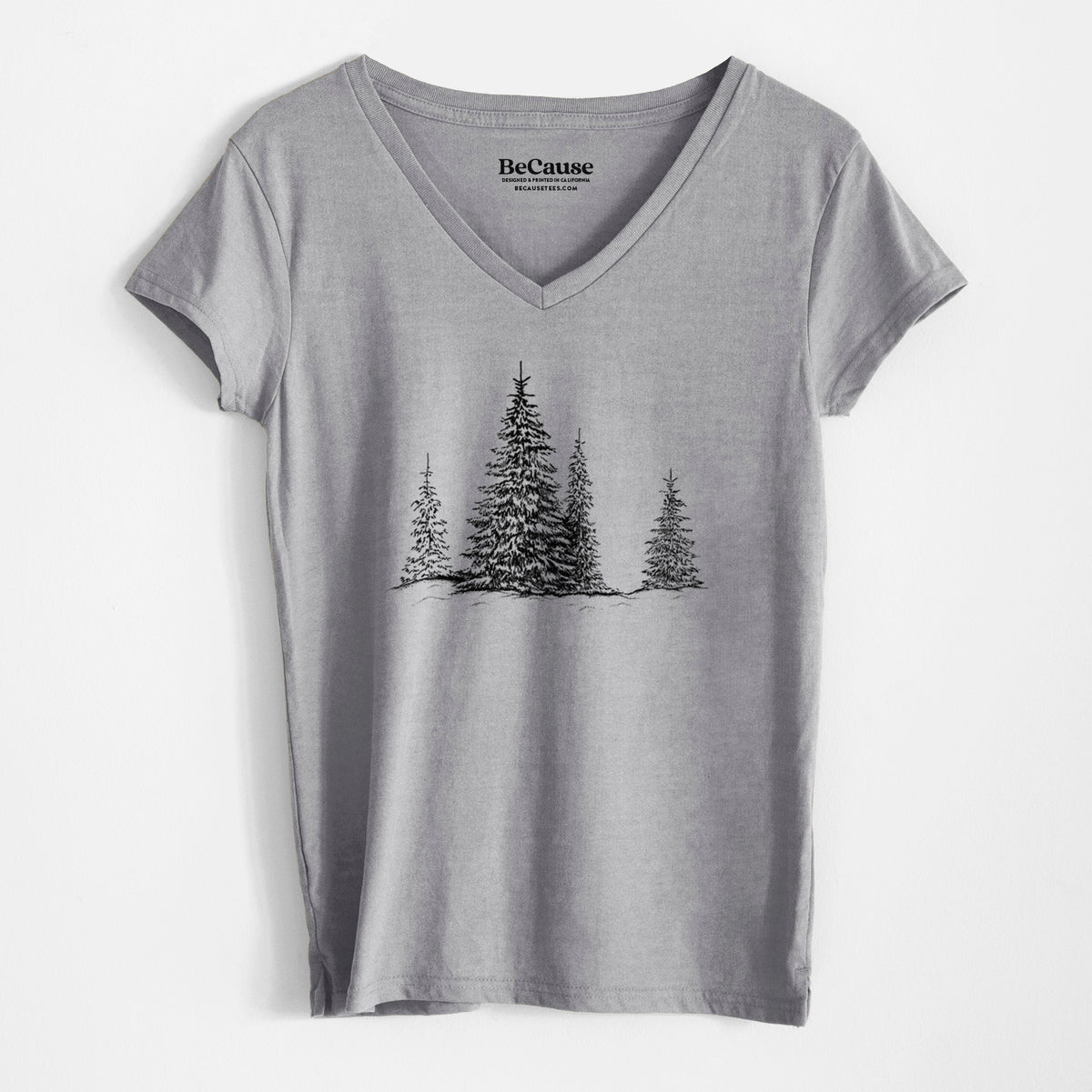Frosted Evergreens - Women's 100% Recycled V-neck