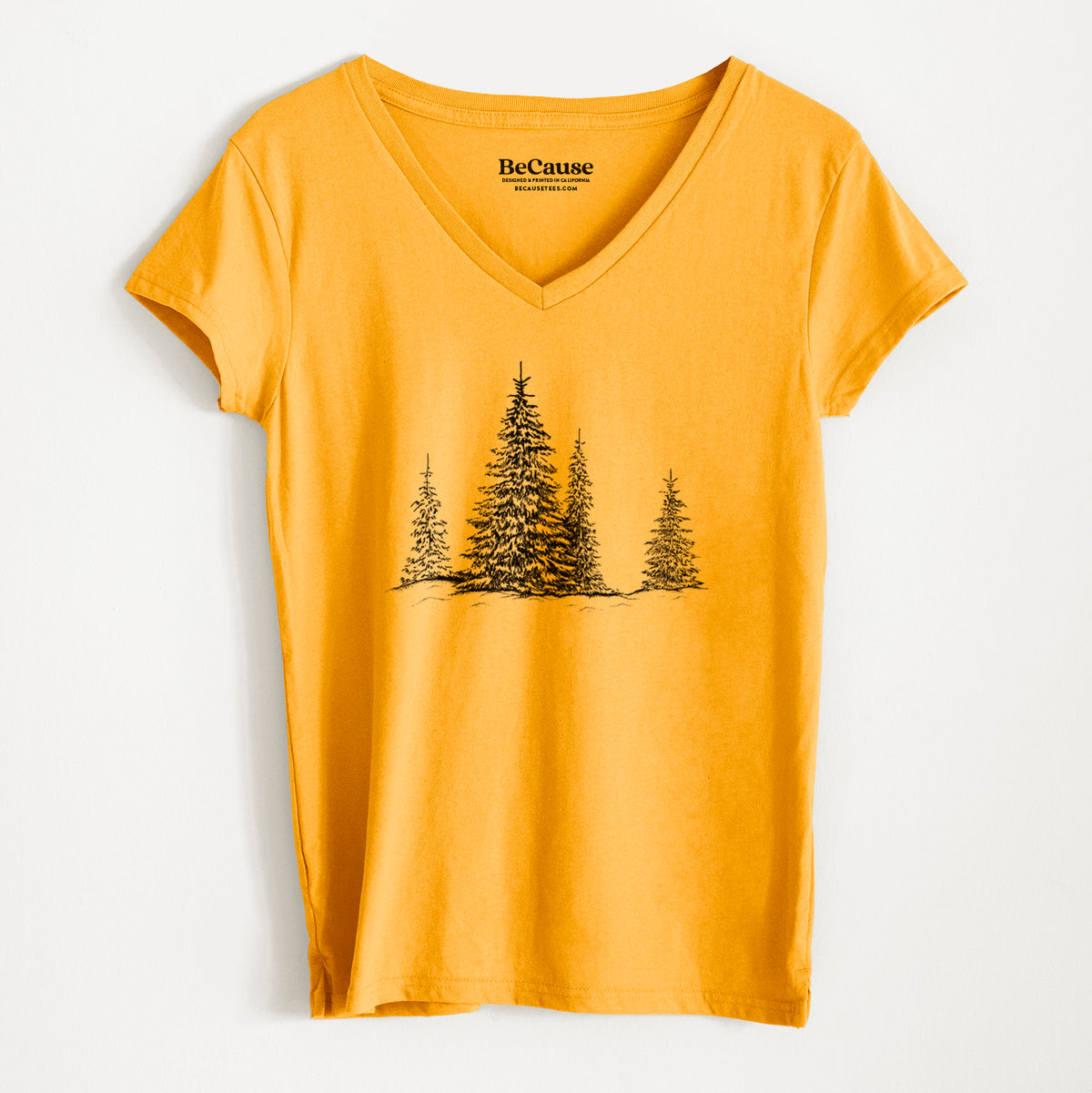 Frosted Evergreens - Women's 100% Recycled V-neck