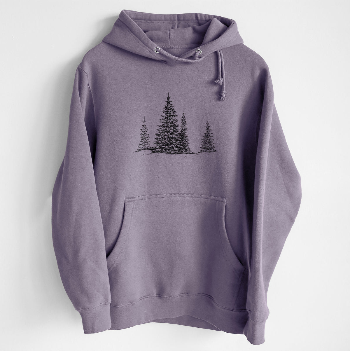 Frosted Evergreens - Heavyweight Fleece Hoodie