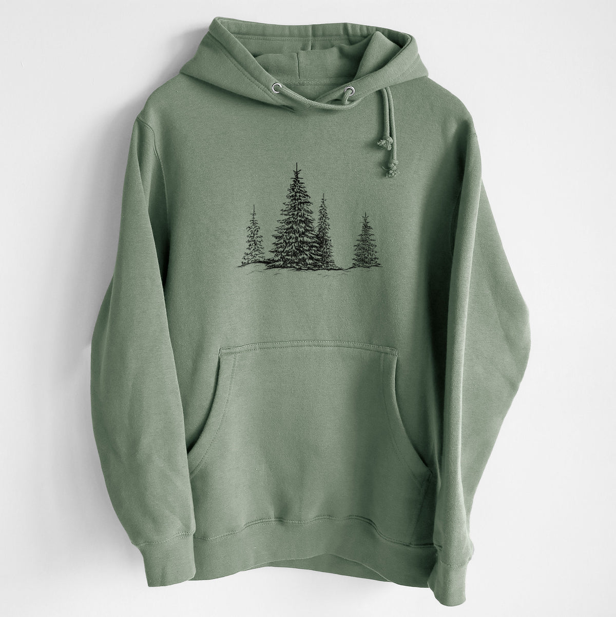 Frosted Evergreens - Heavyweight Fleece Hoodie
