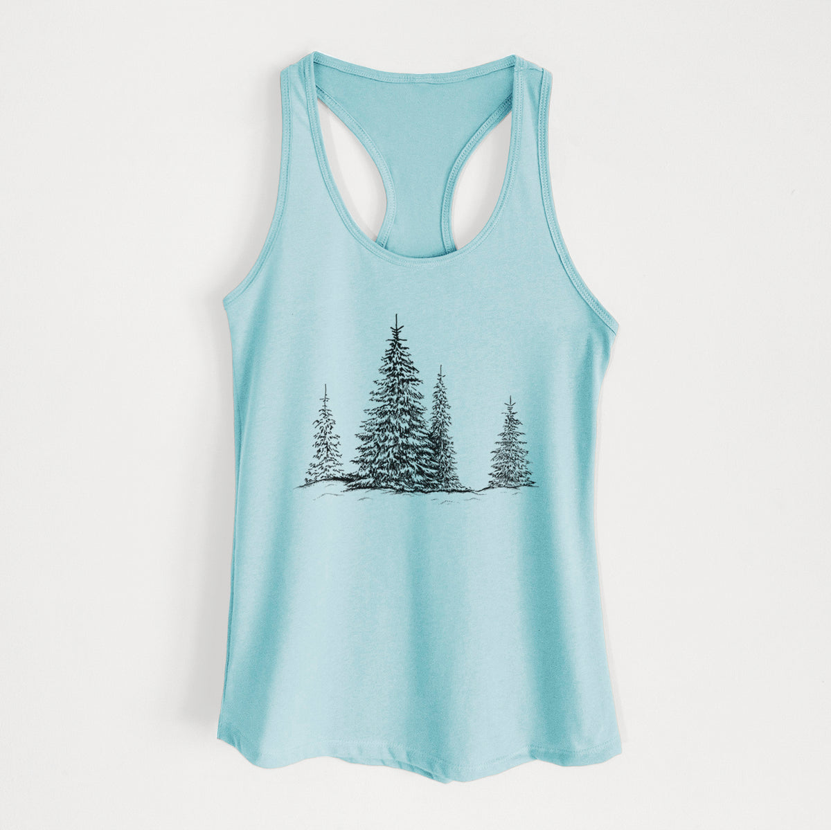 Frosted Evergreens - Women&#39;s Racerback Tanktop