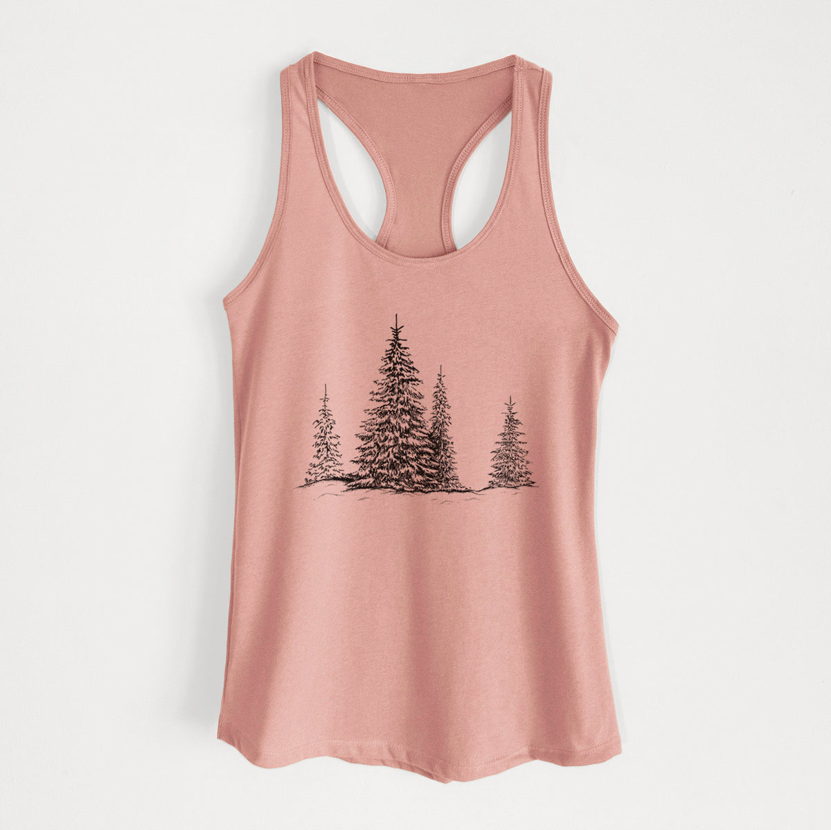 Frosted Evergreens - Women&#39;s Racerback Tanktop