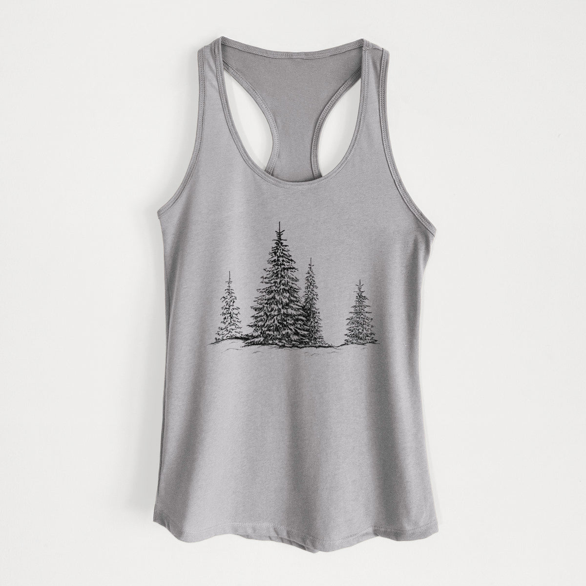 Frosted Evergreens - Women&#39;s Racerback Tanktop