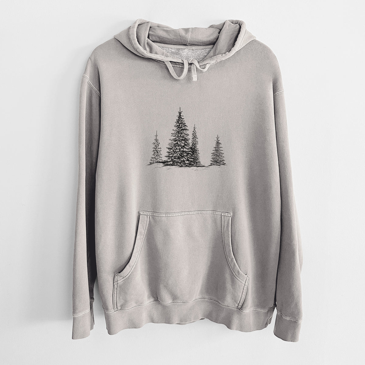 Frosted Evergreens - Unisex Pigment Dyed Hoodie