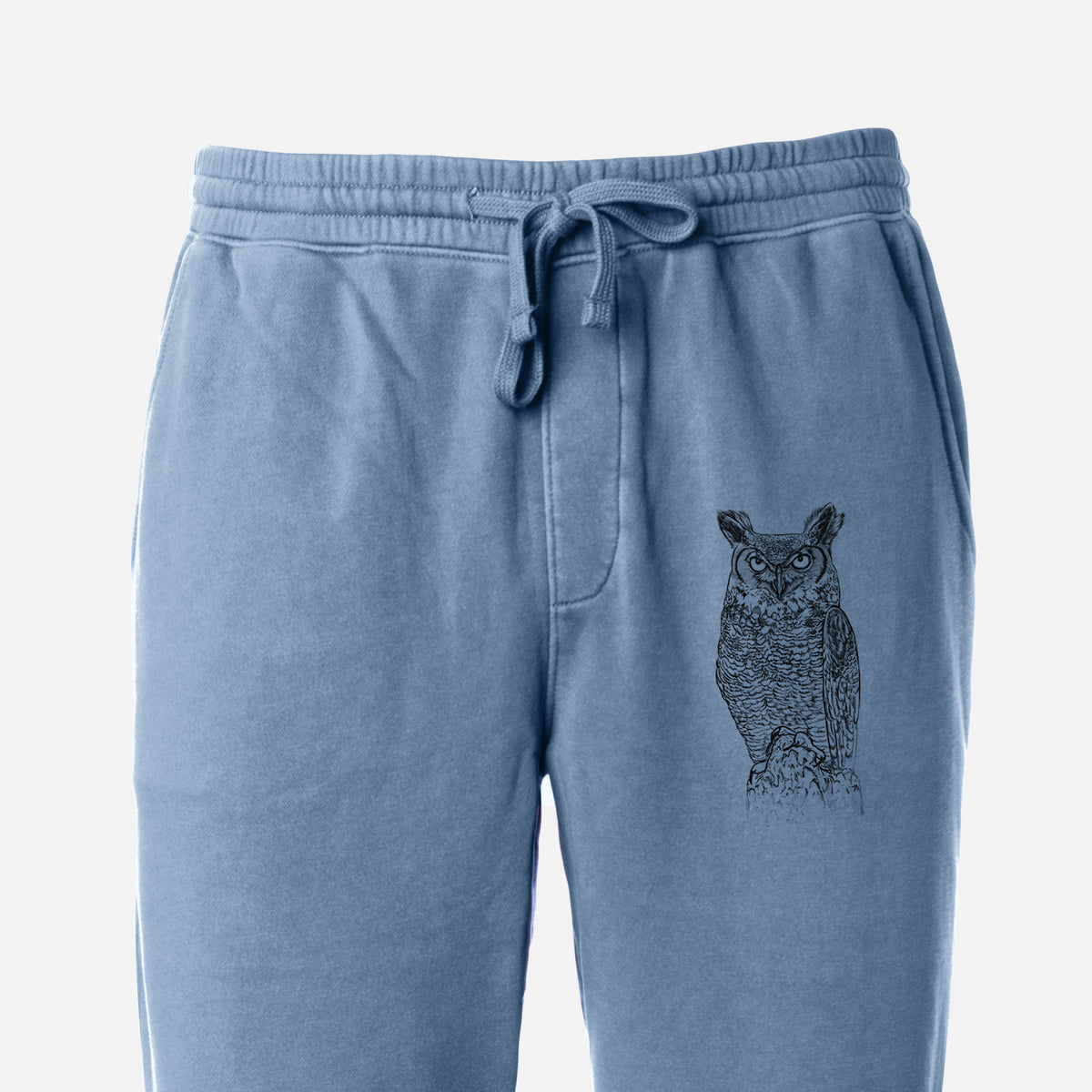 Bubo virginianus - Great Horned Owl - Unisex Pigment Dyed Sweatpants