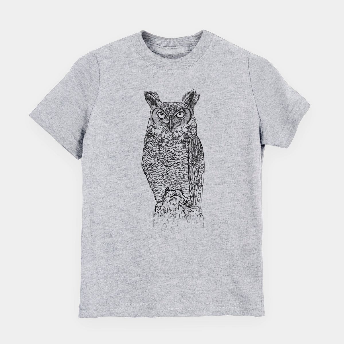 Bubo virginianus - Great Horned Owl - Youth Shirt