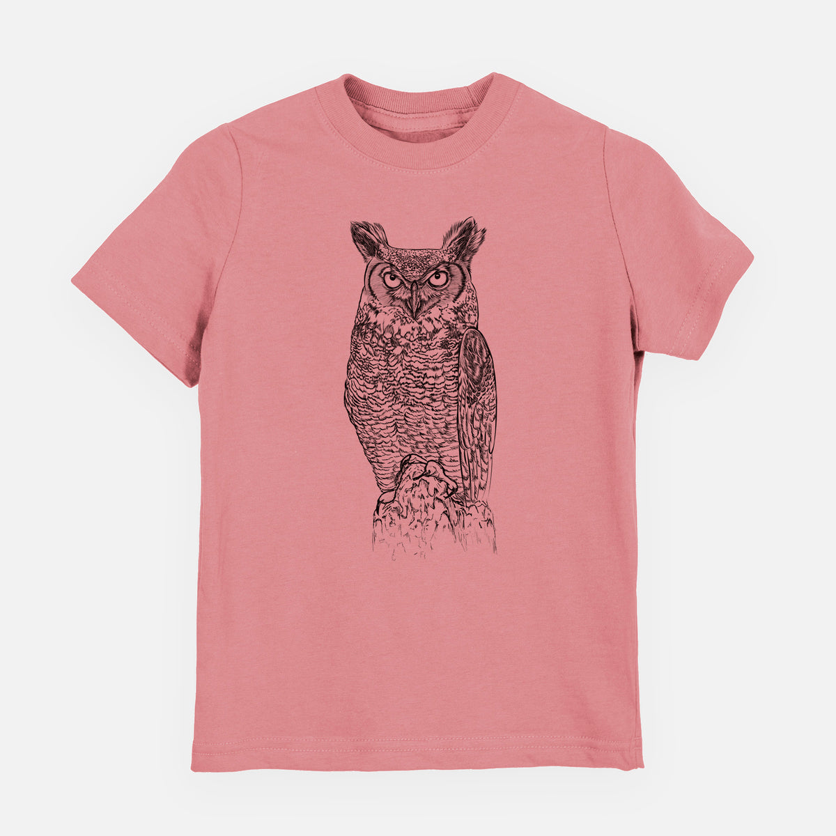 Bubo virginianus - Great Horned Owl - Youth Shirt