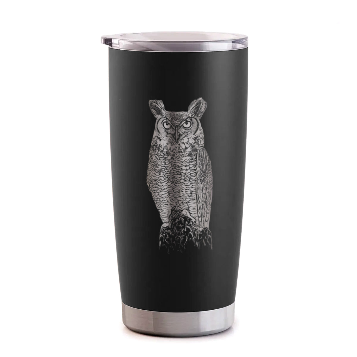 Bubo virginianus - Great Horned Owl - 20oz Polar Insulated Tumbler