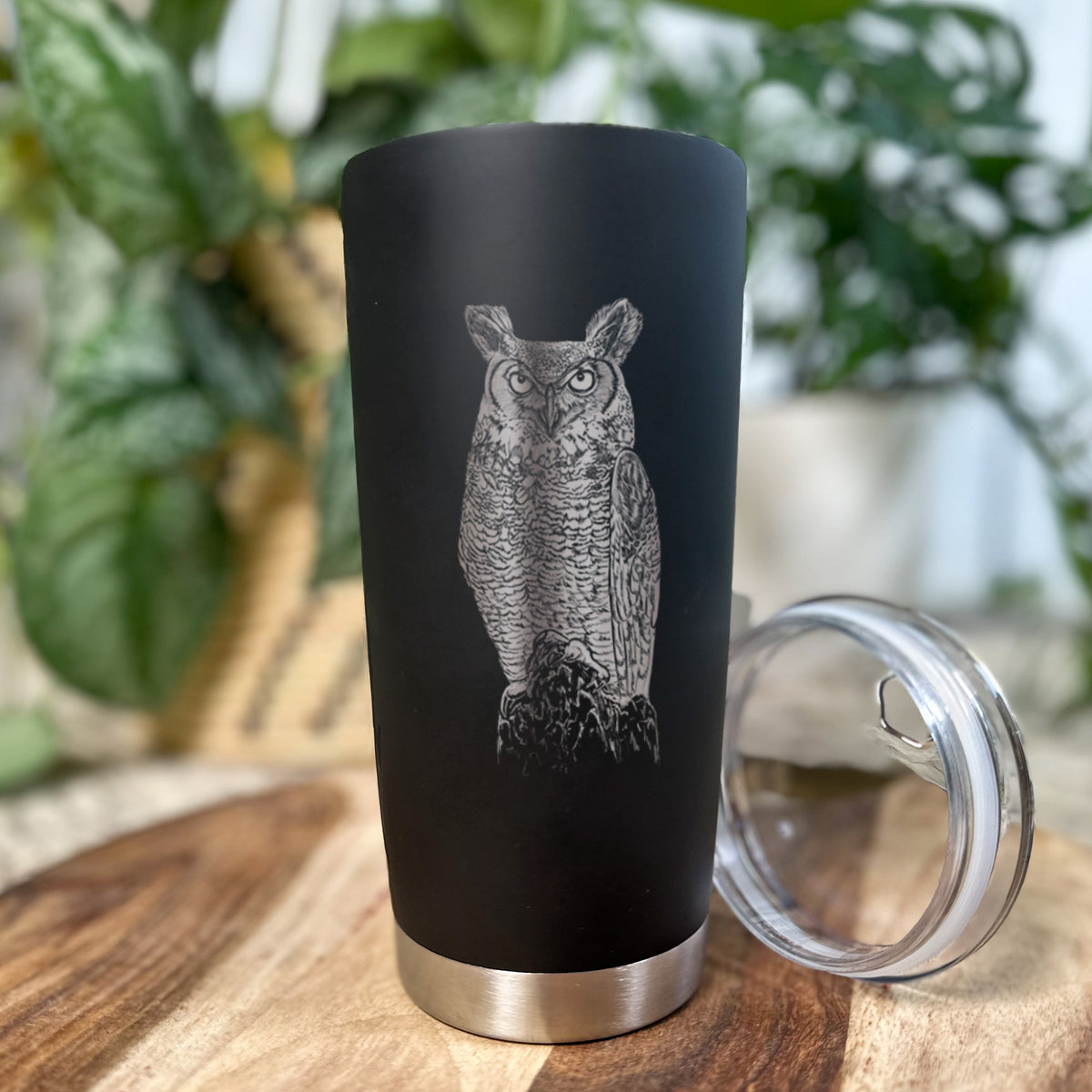 Bubo virginianus - Great Horned Owl - 20oz Polar Insulated Tumbler