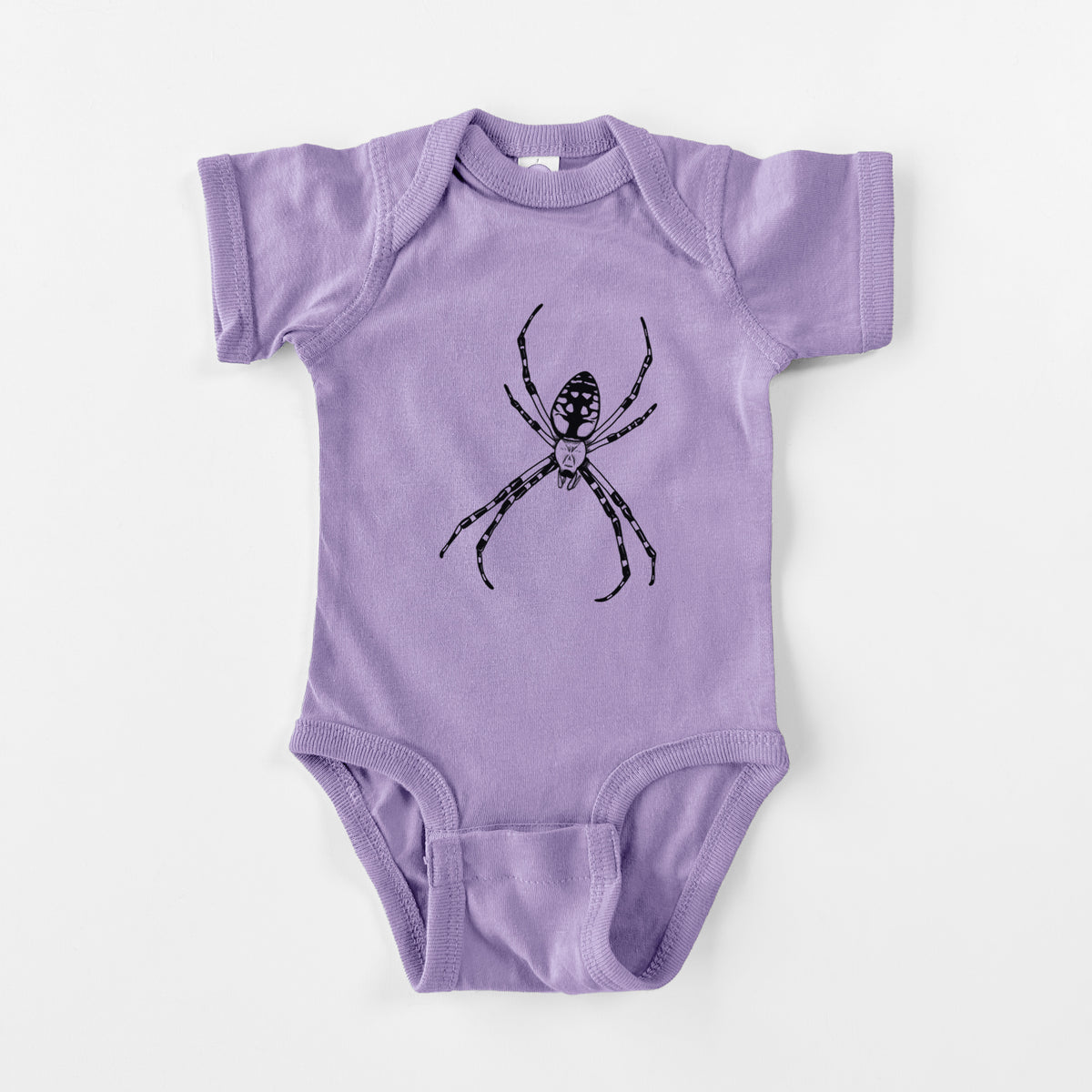 Argiope aurantia - Yellow Garden Spider - Baby Fine Jersey Bodysuit