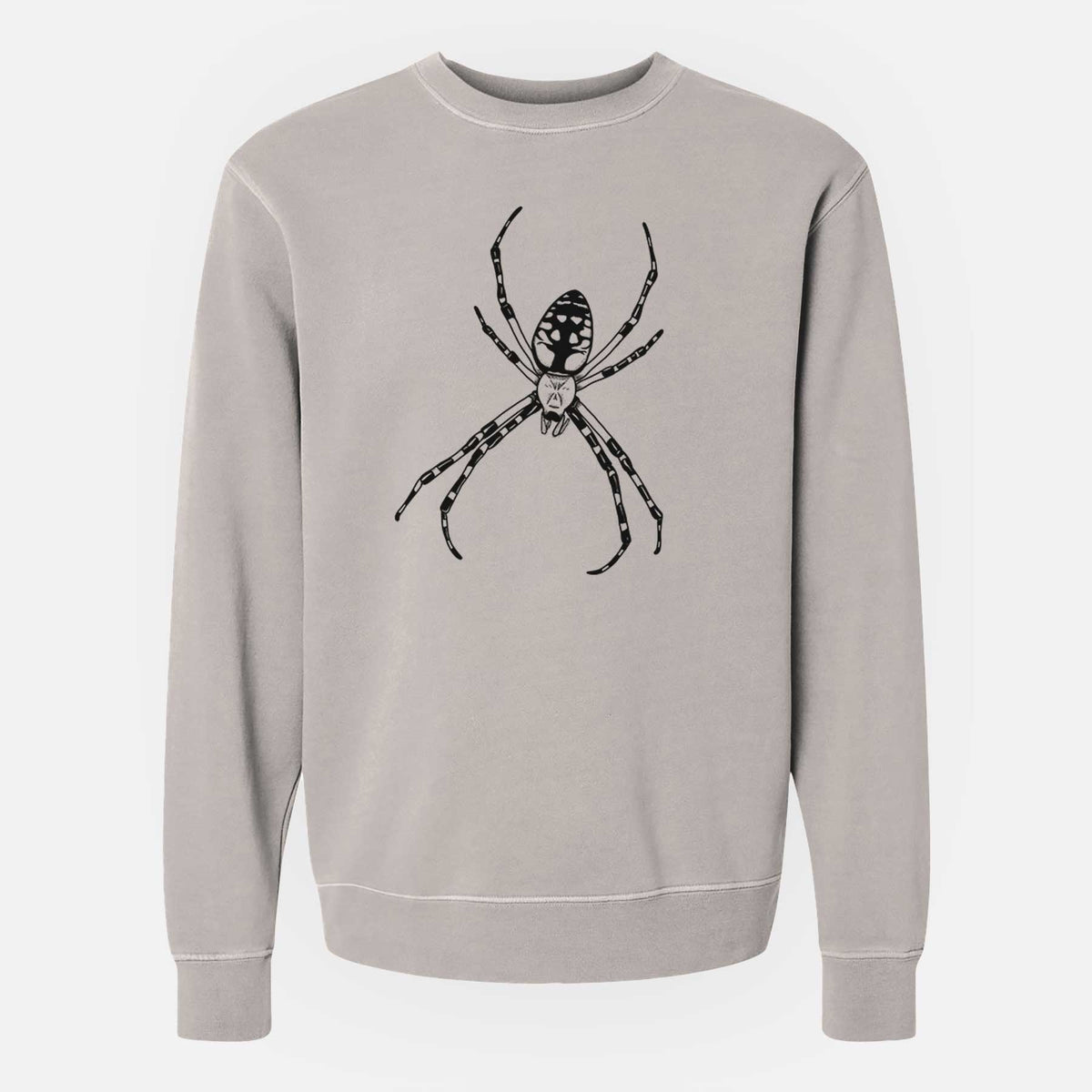 Argiope aurantia - Yellow Garden Spider - Unisex Pigment Dyed Crew Sweatshirt