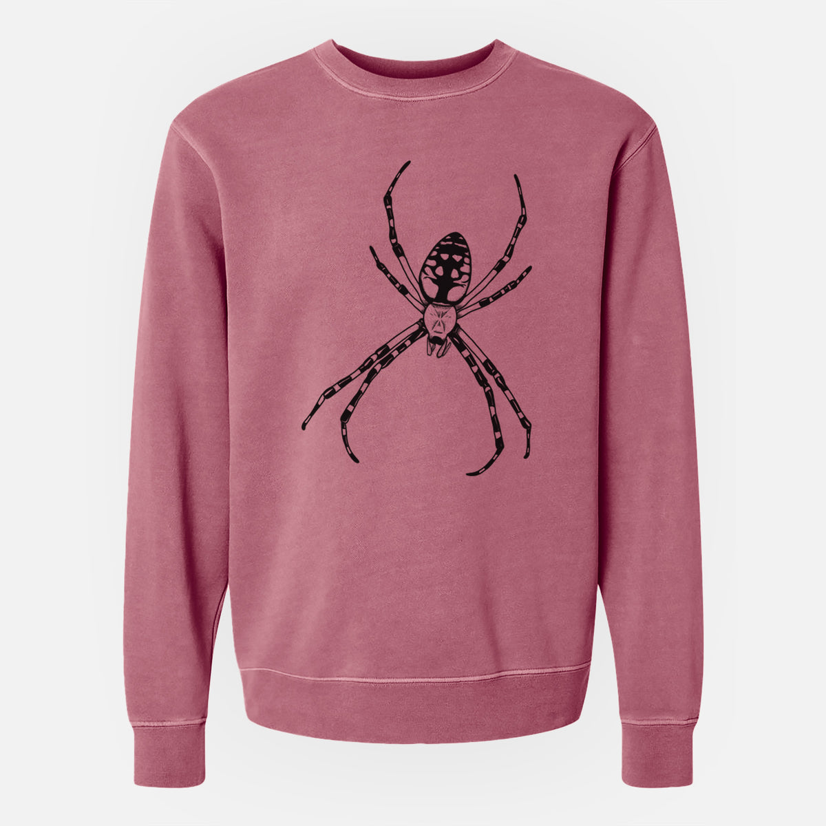 Argiope aurantia - Yellow Garden Spider - Unisex Pigment Dyed Crew Sweatshirt