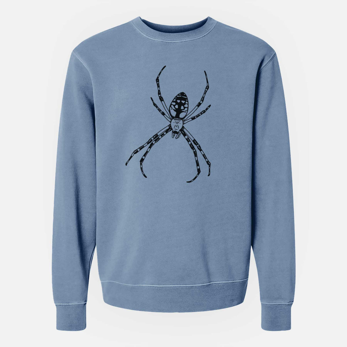 Argiope aurantia - Yellow Garden Spider - Unisex Pigment Dyed Crew Sweatshirt