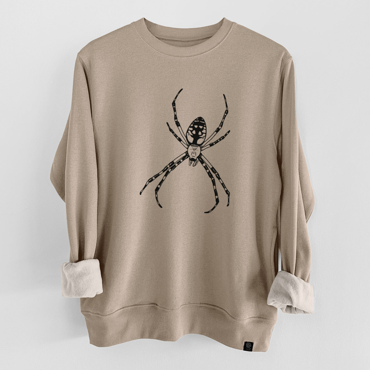 Argiope aurantia - Yellow Garden Spider  - Unisex Reclaimed Crewneck Sweatshirt