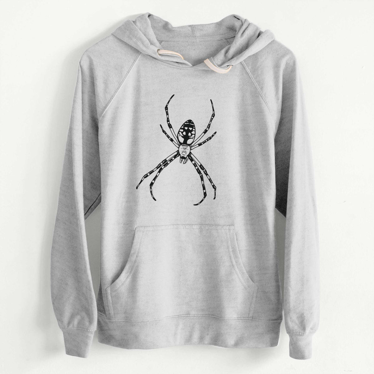 CLEARANCE - Argiope aurantia - Yellow Garden Spider  - Unisex Slim Fit Loopback Terry Hoodie