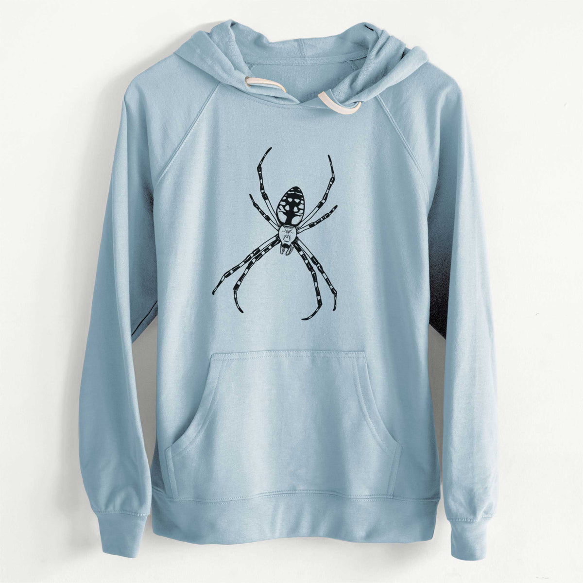 CLEARANCE - Argiope aurantia - Yellow Garden Spider  - Unisex Slim Fit Loopback Terry Hoodie