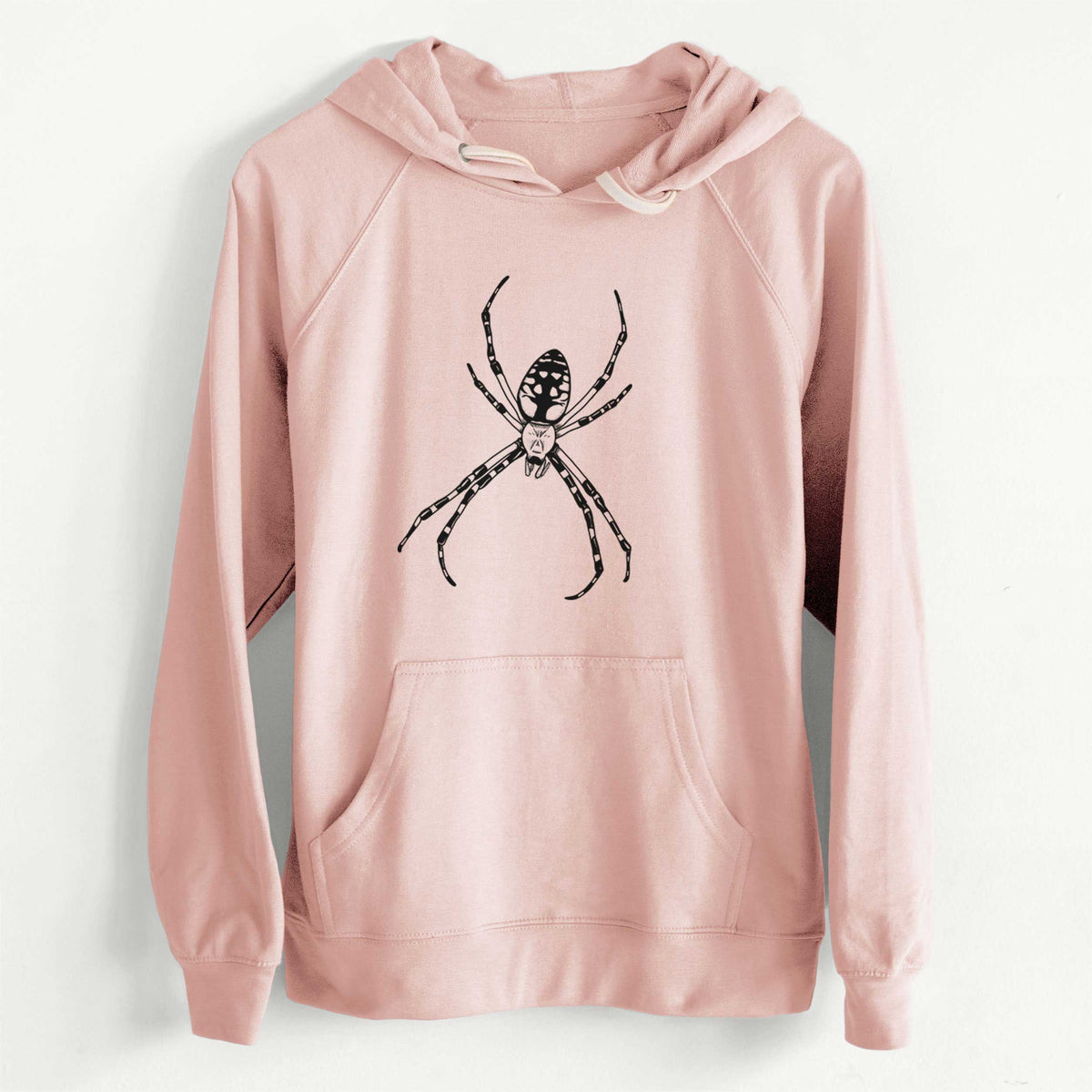 CLEARANCE - Argiope aurantia - Yellow Garden Spider  - Unisex Slim Fit Loopback Terry Hoodie