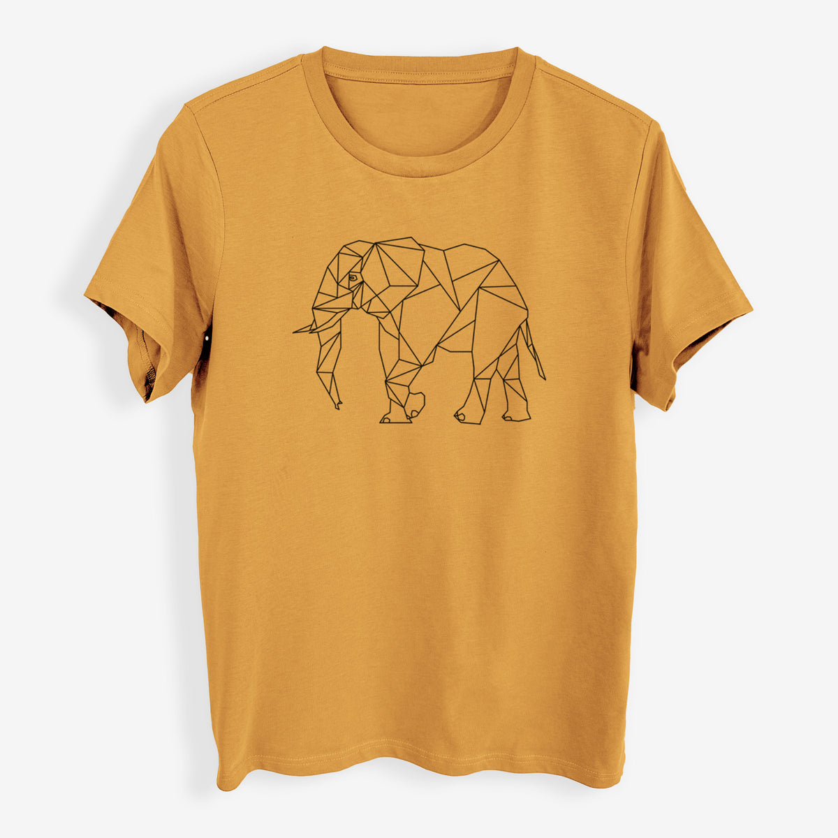 Geometric Elephant - Womens Everyday Maple Tee