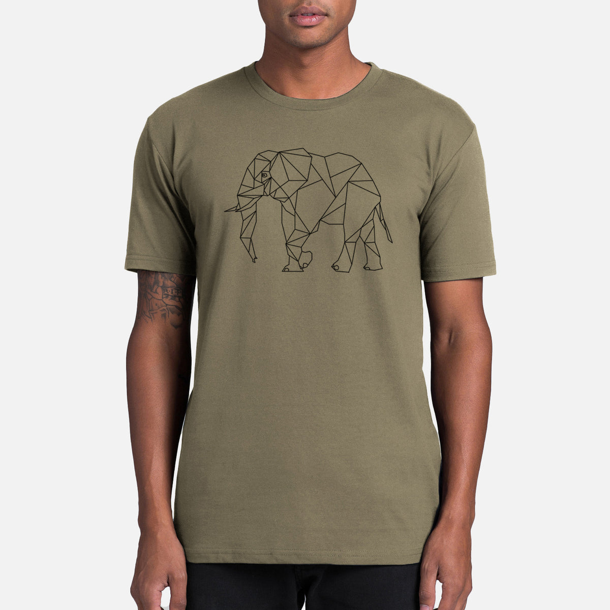 Geometric Elephant - Mens Everyday Staple Tee