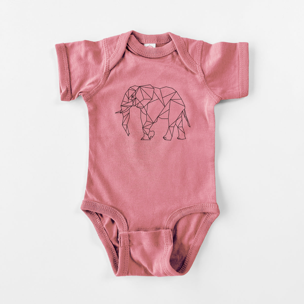 Geometric Elephant - Baby Fine Jersey Bodysuit