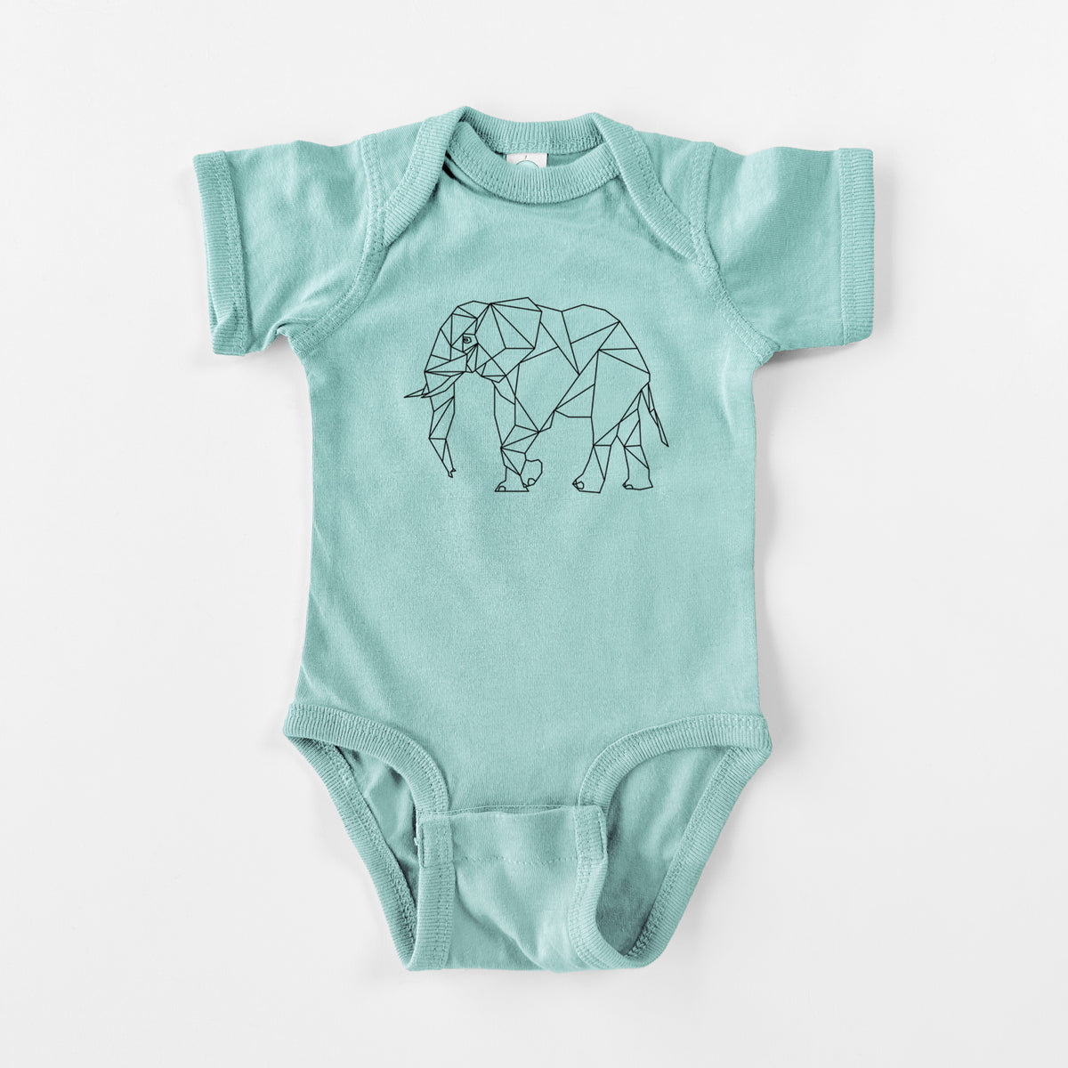 Geometric Elephant - Baby Fine Jersey Bodysuit