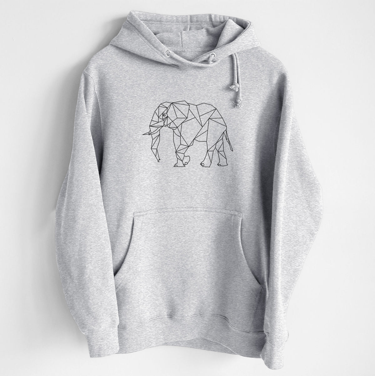 Geometric Elephant - Heavyweight Fleece Hoodie