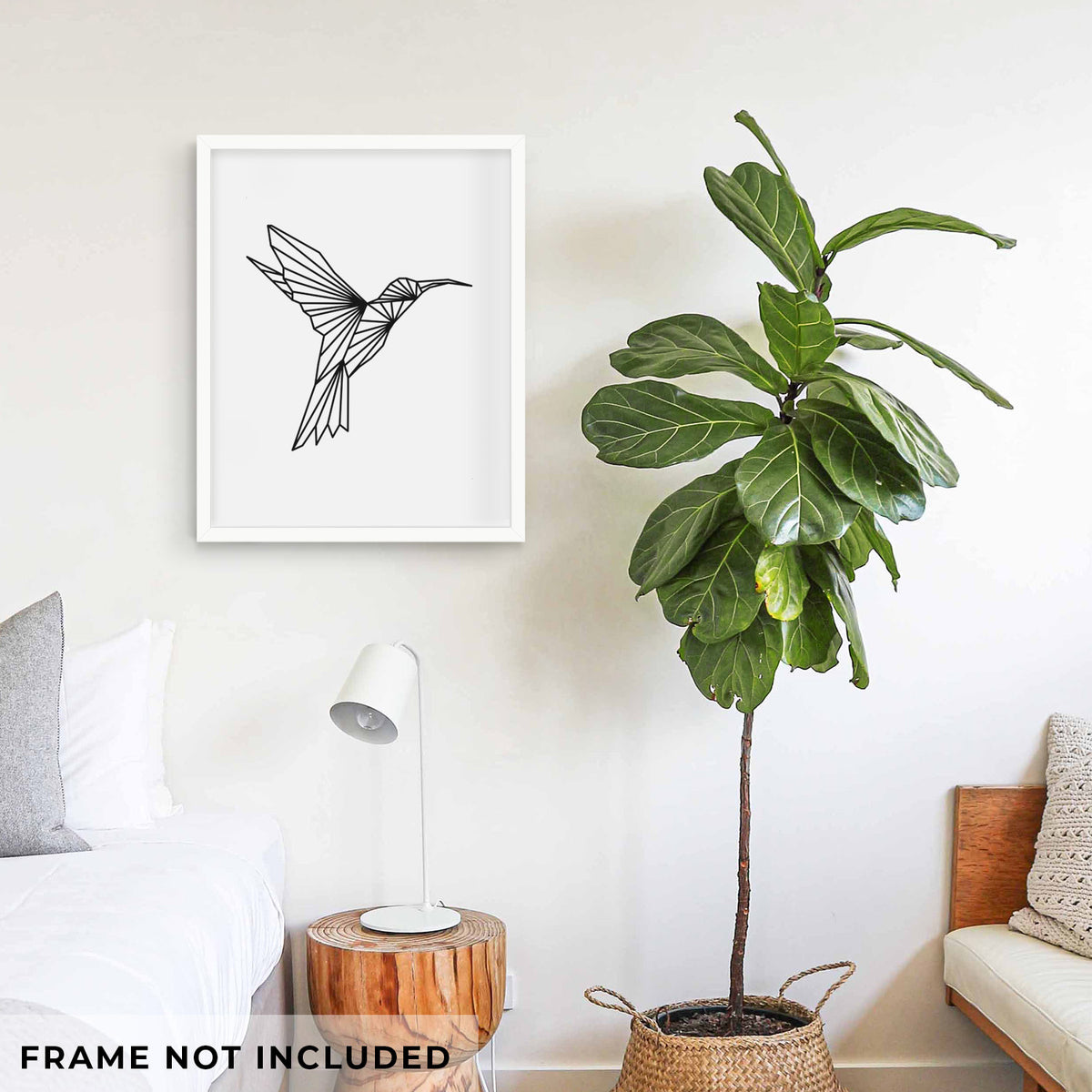 Geometric Hummingbird - Fine Art Print