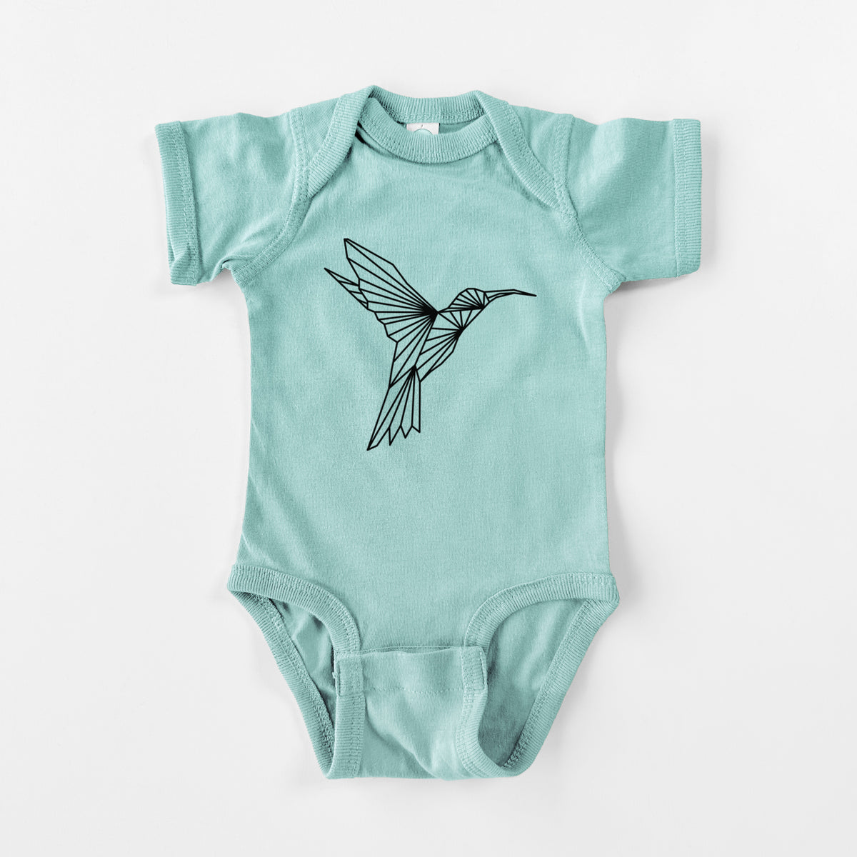 Geometric Hummingbird - Baby Fine Jersey Bodysuit
