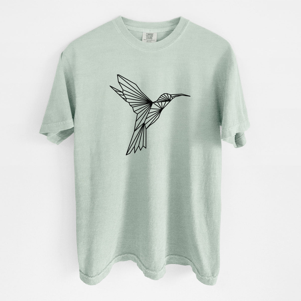 Geometric Hummingbird - Unisex Comfort Colors Garment-Dyed Heavyweight T-shirt