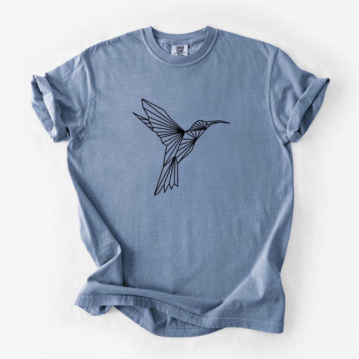 Geometric Hummingbird - Unisex Comfort Colors Garment-Dyed Heavyweight T-shirt