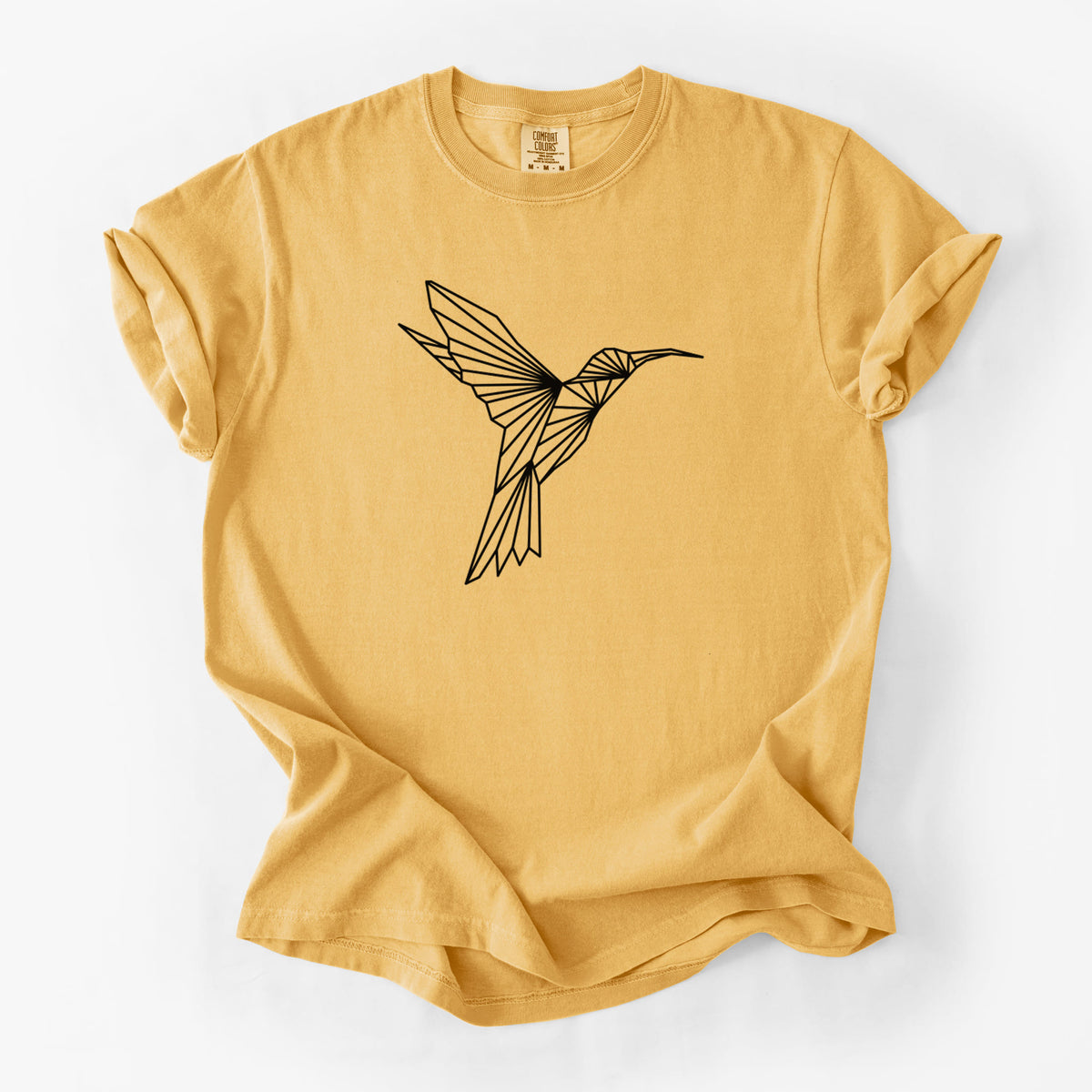 Geometric Hummingbird - Unisex Comfort Colors Garment-Dyed Heavyweight T-shirt