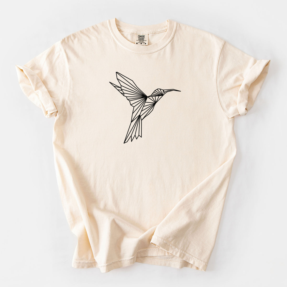 Geometric Hummingbird - Unisex Comfort Colors Garment-Dyed Heavyweight T-shirt