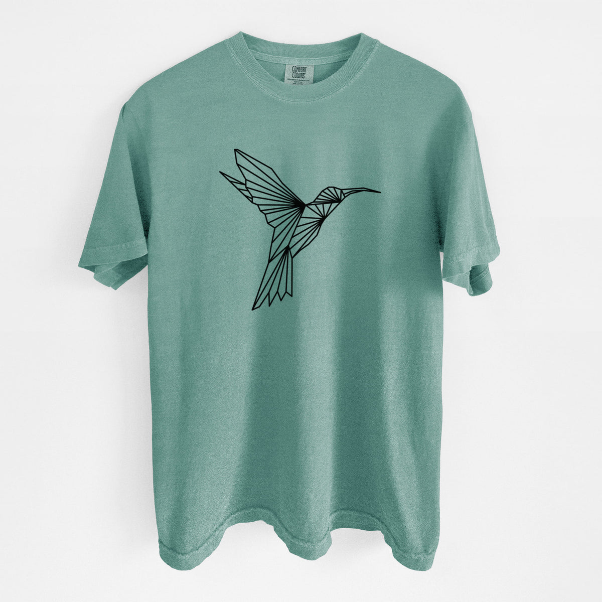 Geometric Hummingbird - Unisex Comfort Colors Garment-Dyed Heavyweight T-shirt