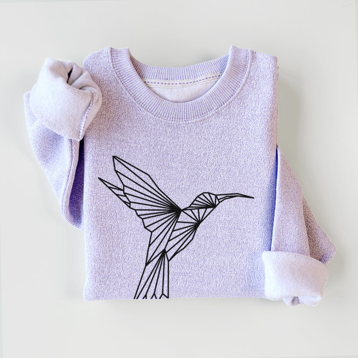 Geometric Hummingbird - Knit Sweatshirt