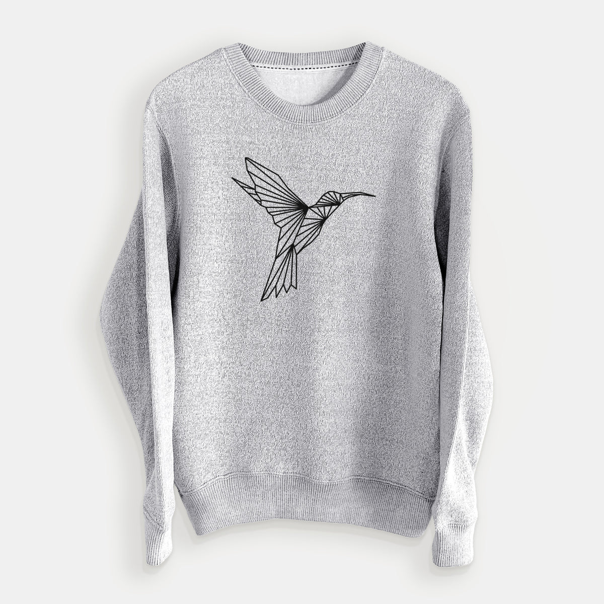 Geometric Hummingbird - Knit Sweatshirt