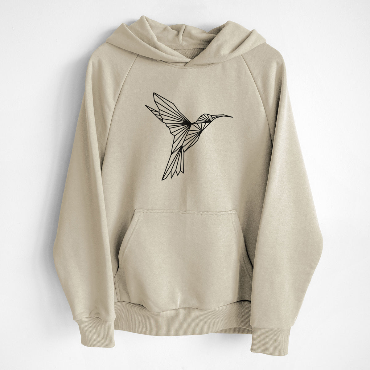 Geometric Hummingbird - UltraLuxe Heavyweight French Terry Hoodie