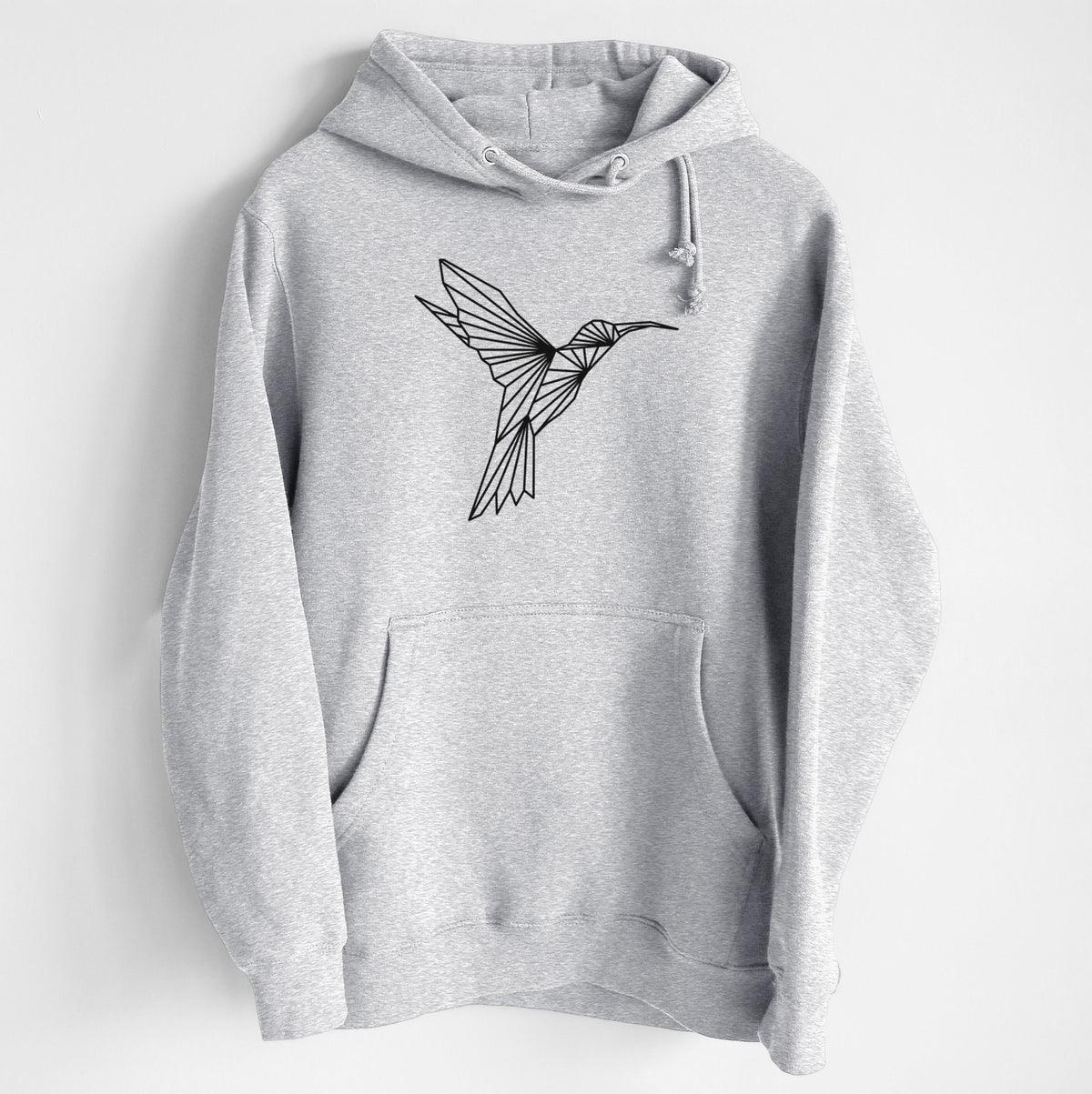 Geometric Hummingbird - Heavyweight Fleece Hoodie
