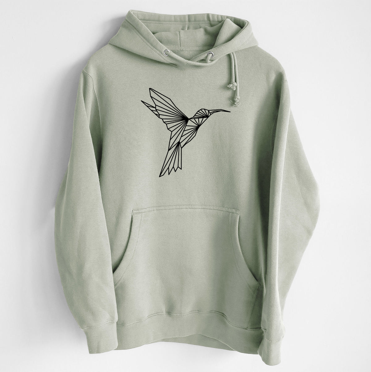 Geometric Hummingbird - Heavyweight Fleece Hoodie