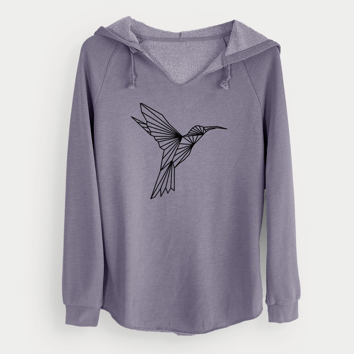 Geometric Hummingbird - Cali Wave Hooded Sweatshirt