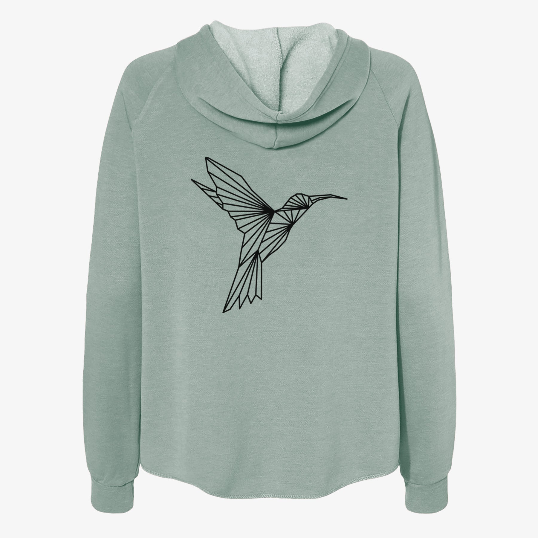 Geometric Hummingbird - Women's Cali Wave Zip-Up Sweatshirt