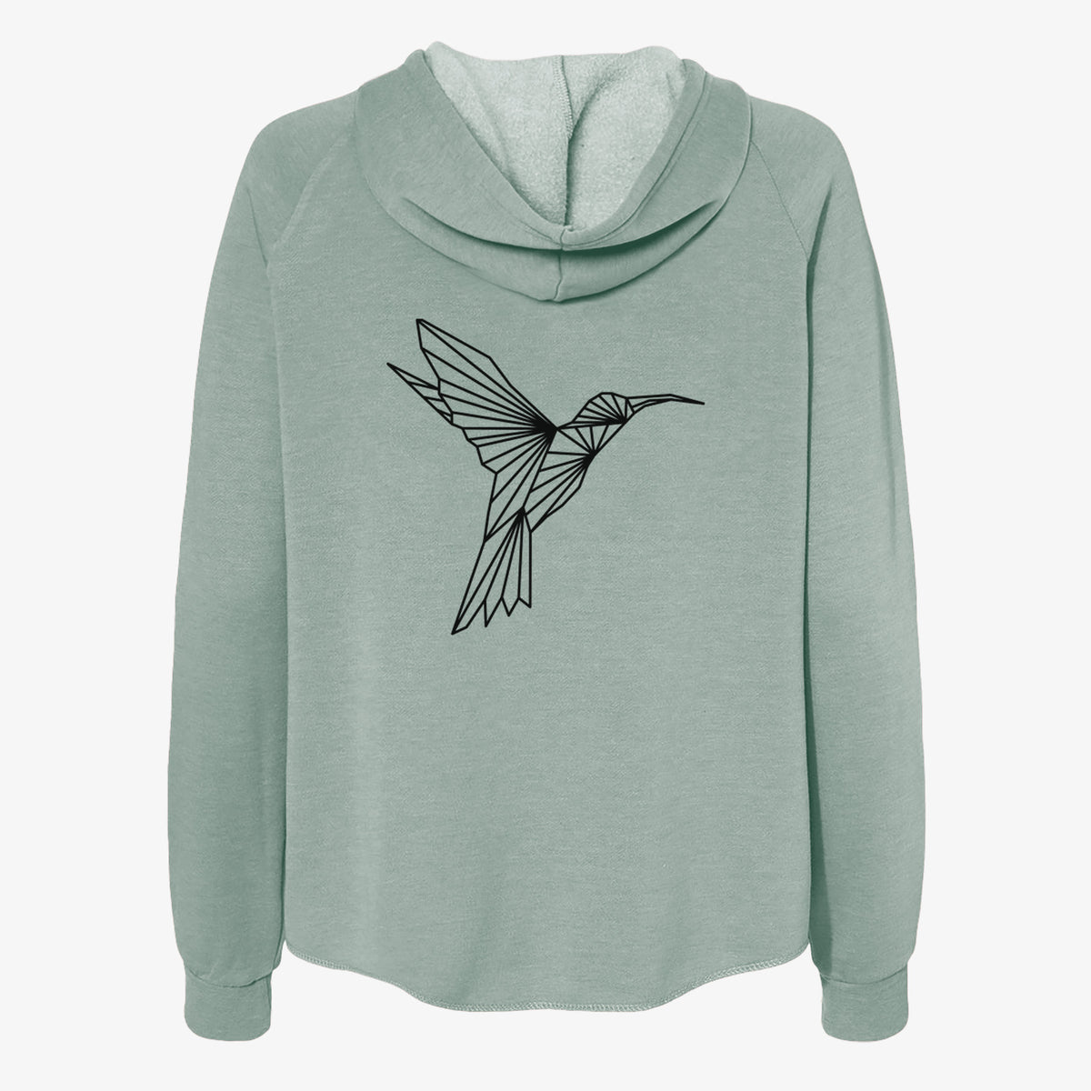 Geometric Hummingbird - Women's Cali Wave Zip-Up Sweatshirt