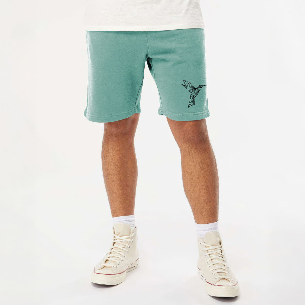 Geometric Hummingbird - Unisex Pigment Dyed Shorts