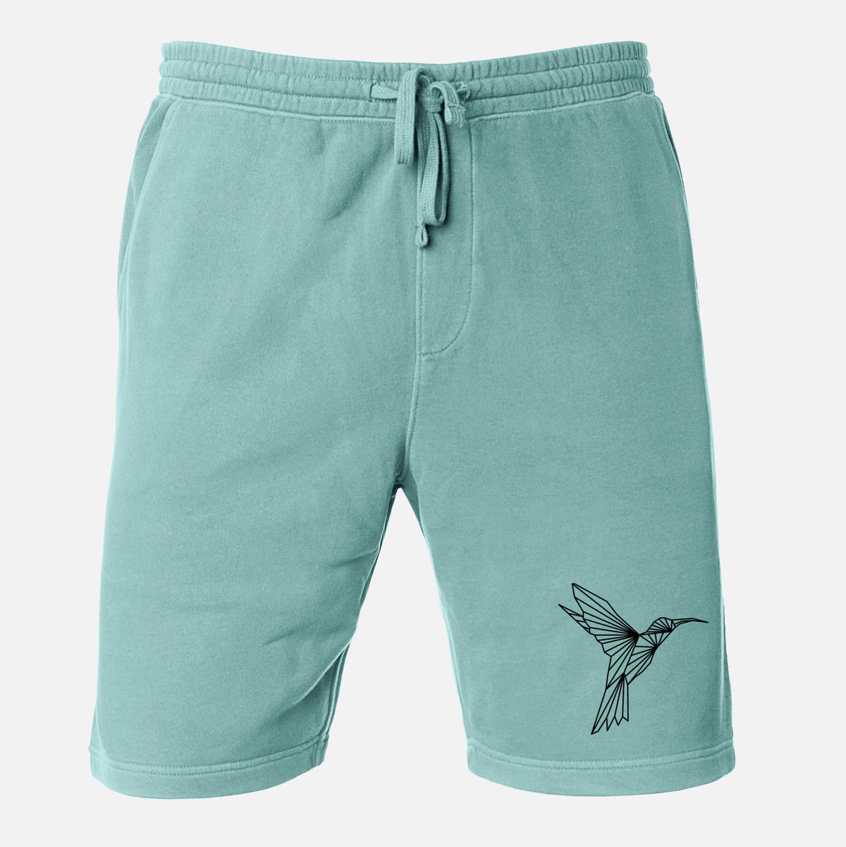 Geometric Hummingbird - Unisex Pigment Dyed Shorts