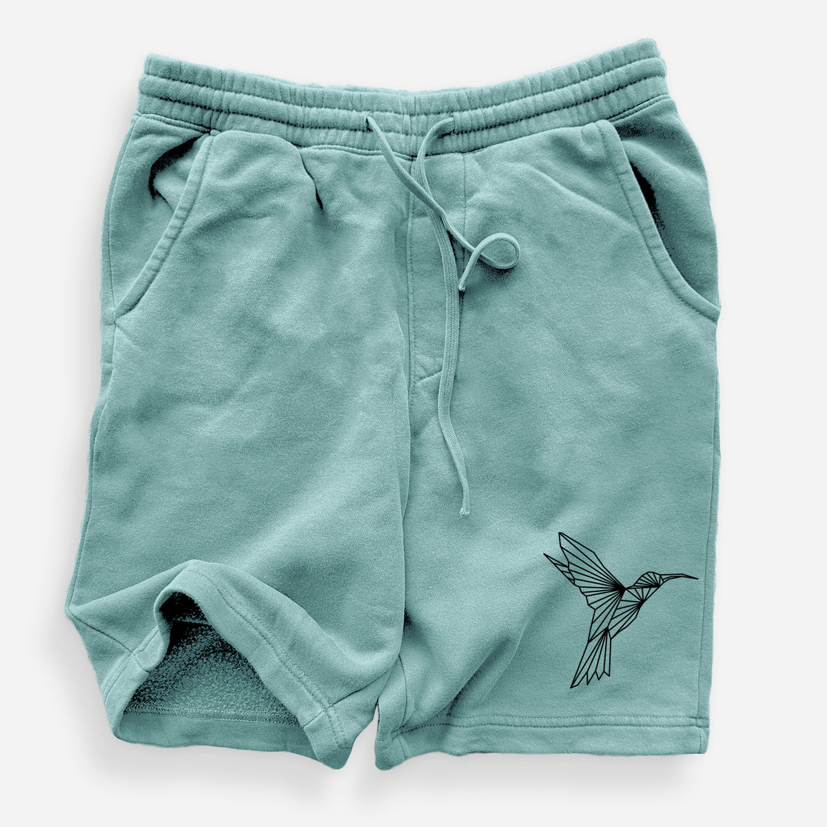 Geometric Hummingbird - Unisex Pigment Dyed Shorts