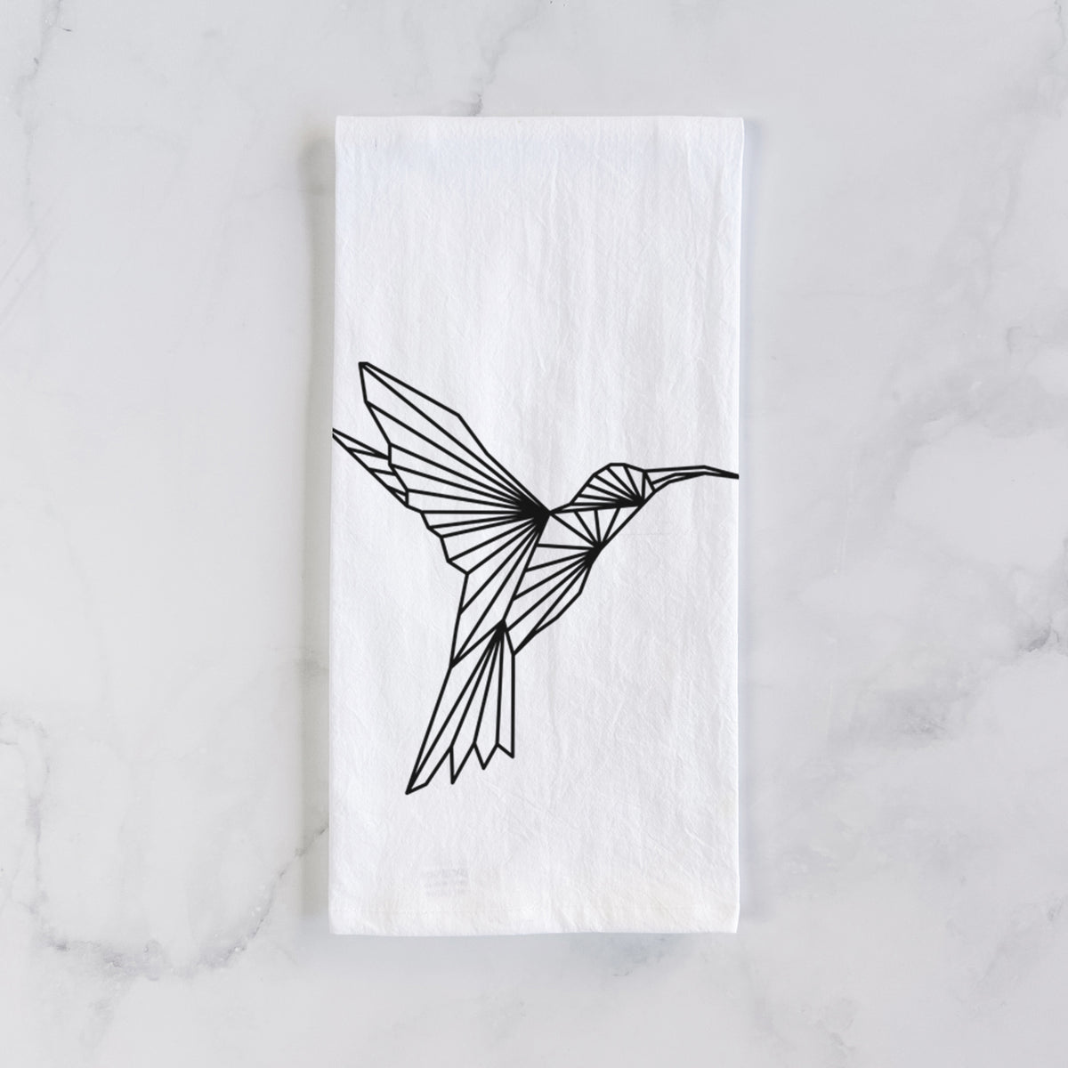 Geometric Hummingbird Tea Towel