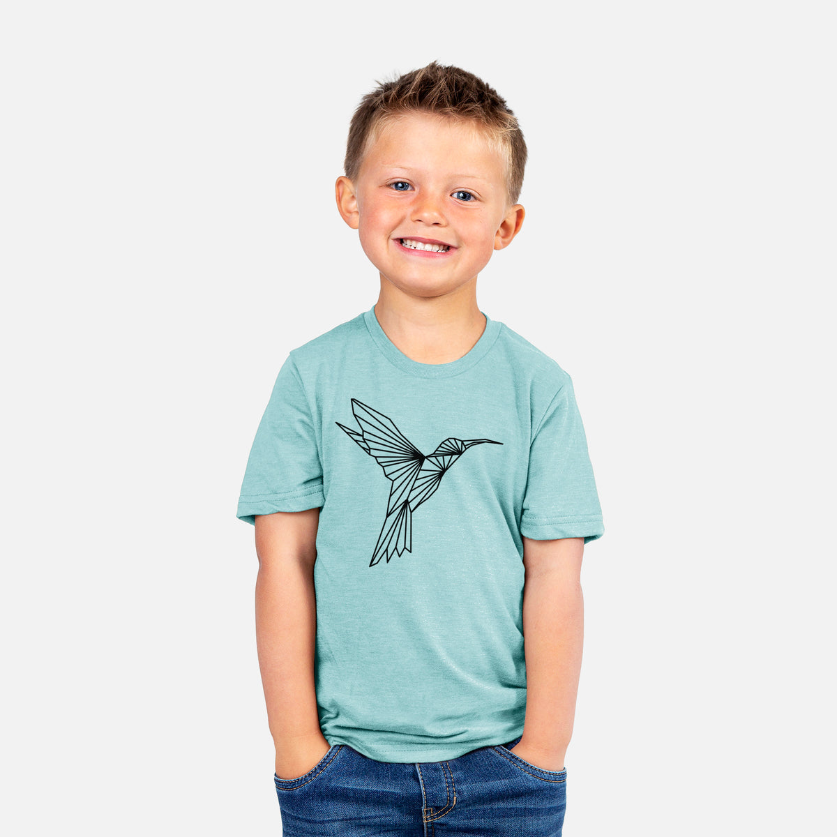 Geometric Hummingbird - Youth Shirt